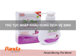 Thủ tục nhập khẩu dung dịch vệ sinh