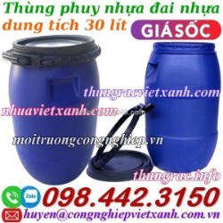 Thùng phuy nhựa đai nhựa 30 lít
