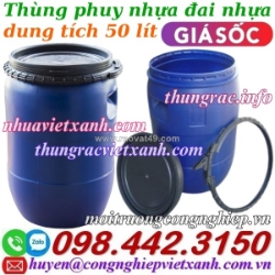 Thùng phuy nhựa đai nhựa 50 lít