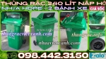 Thùng rác nhựa 240 lít nắp hở