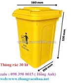 Thùng rác nhựa 30 lít –  tiện lợi cho không gian nhỏ - việt xanh