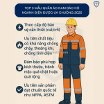 Top 3 mẫu quần áo nam bảo hộ ngành điện 2025