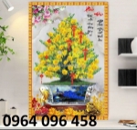 Tranh gạch 3d ốp tường tranh hoa mai - vcc54