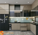Tủ bếp acrylic chất lượng vượt trội màu sắc tinh tế  zfdrj