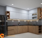 Tủ bếp gỗ công nghiệp mdf thiết kế hiện đại xfghseery