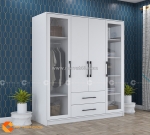 Tủ quần áo cánh kính cánh mở hiện đại