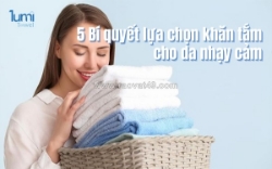 5 bí quyết chọn khăn tắm cho da nhạy cảm