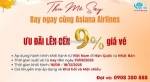 Asiana airlines ưu đãi vé mùa thu đi hàn & nhật