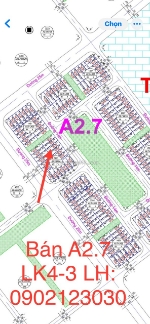 Bán liền kề khu đô thị thanh hà a2.7 lk04-03 nhìn vườn hoa, dt 90m, đường 14 m,