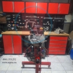 Bàn nguội kết hợp tủ bảng treo kt: w2000xd600xh900/1950mm