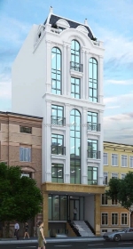 Bán tòa nhà mặt phố hoàng quốc việt - 200m² x 6t thang máy - dt 1.6 tỷ/năm -