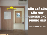 Báo giá cửa lùa mdf veneer cho phòng ngủ