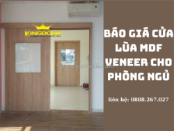 Báo giá cửa lùa mdf veneer cho phòng ngủ
