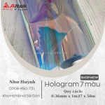 Cửa hàng bán màng nhựa pvc hologram ánh kim 7 màu