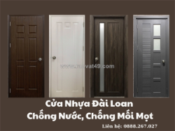 Cửa nhựa đài loan chống nước, chống mối mọt