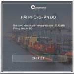 Cước vận chuyển từ hải phòng đi ấn độ