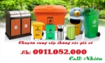 Đại hạ giá thùng rác nhựa giá rẻ- thùng rác 120l 240l 660l màu xanh- 0911082000