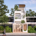 Giới thiệu mẫu nhà phố 3 tầng phong cách địa trung hải