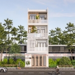 Giới thiệu mẫu nhà phố hiện đại 4 tầng tại vũng tàu