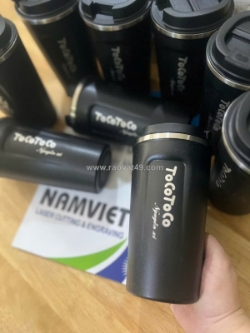 Khắc laser lên bình giữ nhiệt tại laser nam việt 0982496144