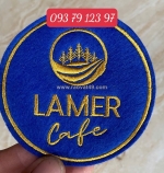 Làm đế lót ly vải nỉ giá rẻ tại nha trang đế lót ly vải nỉ thêu logo