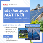 Lắp điện năng lượng mặt trời áp mái hộ gia đình hết bao nhiêu?