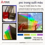 Màng nhựa pvc trong suốt hải phòng - nhựa màu