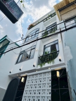 Nhà 4 tầng p8 gò vấp 45m2, hẻm 3m, 5.7x8m, 3pn 3wc, chỉ 6.58 t.ỷ