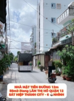 Nhà mặt tiền đường 12m - 56m2-3tang lâm thị hố q12 – sát hiệp thành city – 6 tỷ nhỉnh 0932030061