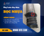 Ống luồn dây điện bọc nhựa pvc, ống ruột gà lõi thép bọc lưới inox