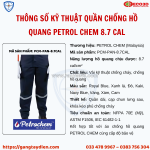 Quần chống hồ quang petrol chem 8.7cal