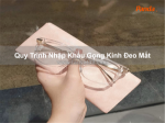 Quy trình nhập khẩu gọng kính đeo mắt