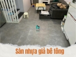 Sàn nhựa vinyl giả bê tông 3mm + thi công sàn nhựa giá rẻ