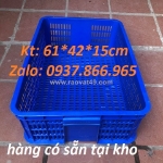 Sọt nhựa trưng bày hàng hóa, sọt nhựa rỗng dùng trang trại, sóng nhựa hở cao 15