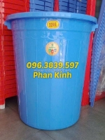 Thùng nắp tròn 220l, nhựa chất lượng
