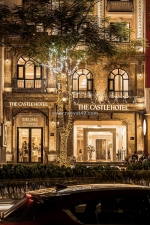 Tòa nhà khách sạn, nhà hàng 320m2, 9 tầng, mt11m, vỉa hè 10m phố hồng tiến 2xx