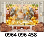 Tranh gạch 3d ốp tường phật di lặc - jhg54