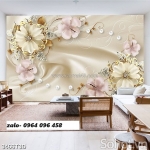 Tranh gạch 3d ốp tường phòng khách đẹp - s543