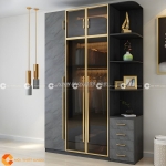 Tủ áo cánh kính thiết kế sang trọng tối ưu không gian
