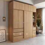 Tủ áo gỗ công nghiệp mdf cánh lùa sang trọng