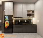 Tủ bếp mdf giúp căn bếp thêm tiện dụng thanh lịch