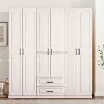 Tủ quần áo gỗ công nghiệp mdf màu trắng thanh lịch