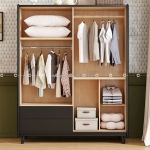 Tủ quần áo gỗ tự nhiên tinh tế, thanh lịch