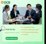 Tuyển dụng nhân viên / chuyên viên tín dụng ngân hàng phương đông ocb bà rịa