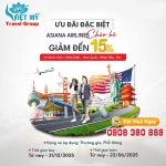 Vé máy bay đi mỹ hè 2025 – ưu đãi đến 10% cùng asiana airlines