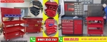 Xe đẩy 3 ngăn chứa đồ nghề rộng rãi, chắc chắn