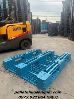 🔥 thanh lý lô pallet nhựa 1200x1000x150mm màu xanh – giá siêu tốt 🔥