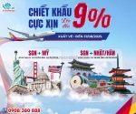 Asiana airlines giảm đến 9% giá vé máy bay đi mỹ