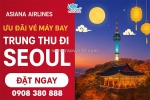 Asiana airlines ưu đãi vé máy bay trung thu đi seoul