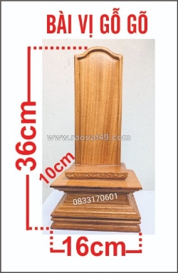 Bài vị thờ vong linh, bài vị thờ người mất, bài vị thờ bằng gỗ